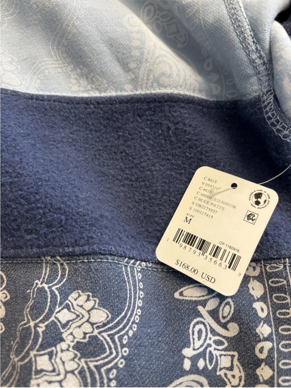 NWT FP Movement Final Call Bandana Logo Hoodie Medium M Free People $168 - Picture 11 of 11